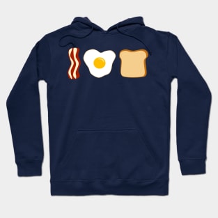 I Love Breakfast (blue background) Hoodie